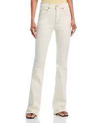 Beverly High Rise Skinny Flare Jeans Ecru
