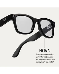 Meta Wayfarer Square AI Glasses, 50mm