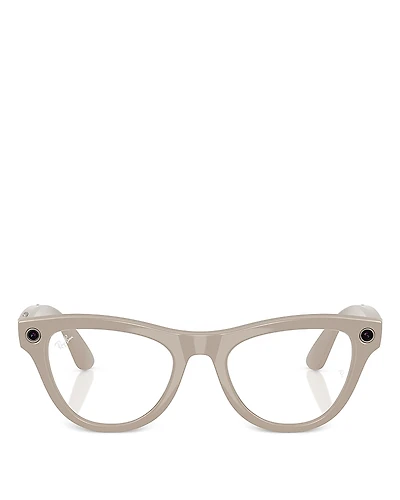 Ray-Ban Meta Skyler Cat Eye Ai Glasses, 52mm