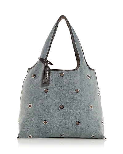 3.1 Phillip Lim Denim Market Grommet Tote