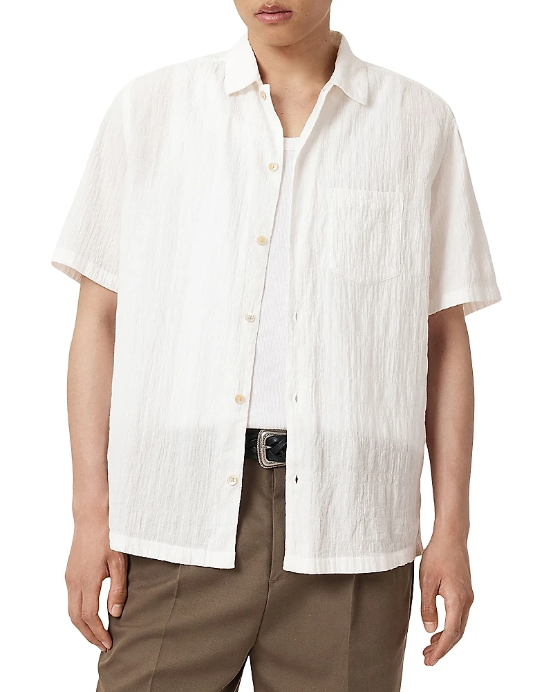 Allsaints Walton Relaxed Fit Short Sleeve Shirt