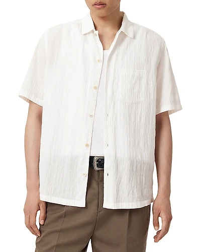 Allsaints Walton Relaxed Fit Short Sleeve Shirt
