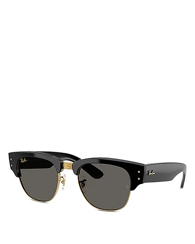Ray-Ban Mega Clubmaster A$Ap Rocky Blacked Out Collection Square Sunglasses, 53mm