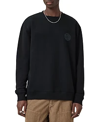 Allsaints Relaxed Fit Waved Crewneck Sweatshirt