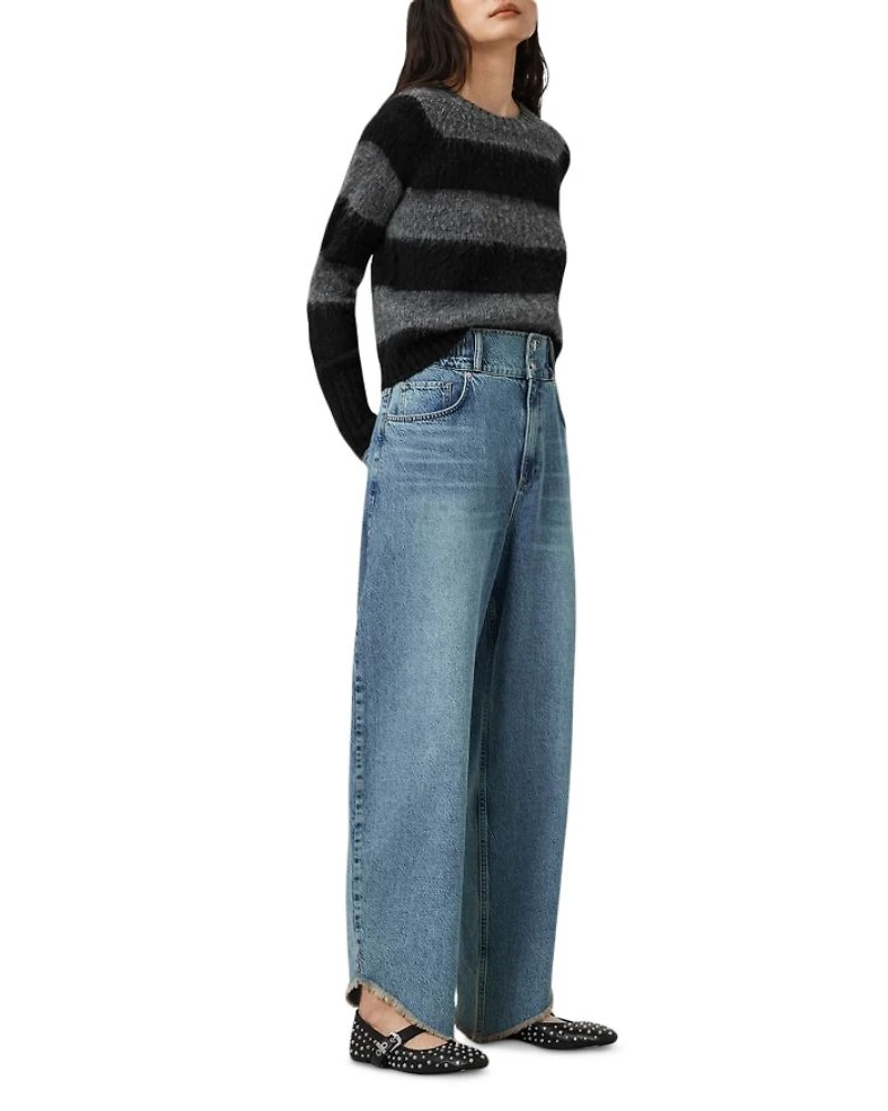 Taylor Fray High Rise Barrel Jeans Light Indigo