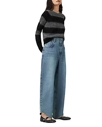 Taylor Fray High Rise Barrel Jeans Light Indigo