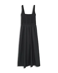 Kori Mixed Media Midi Dress