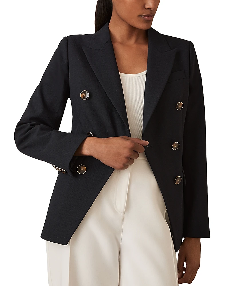 Reiss Petite Dna Double Breasted Blazer