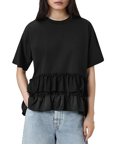Allsaints Feyre Ruffled Tee