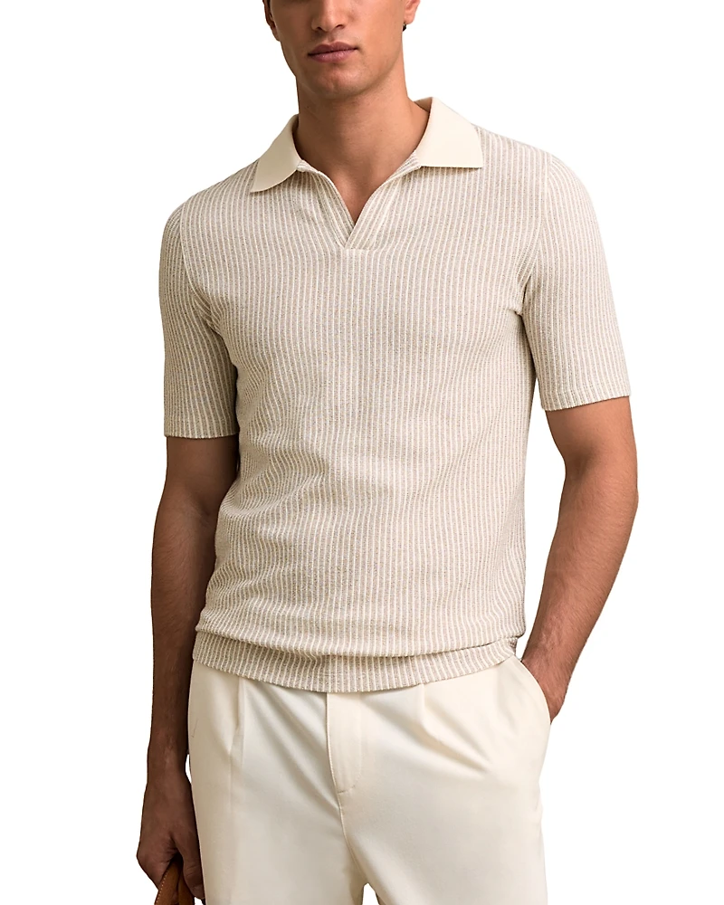 Reiss Hall Jacquard Polo Shirt
