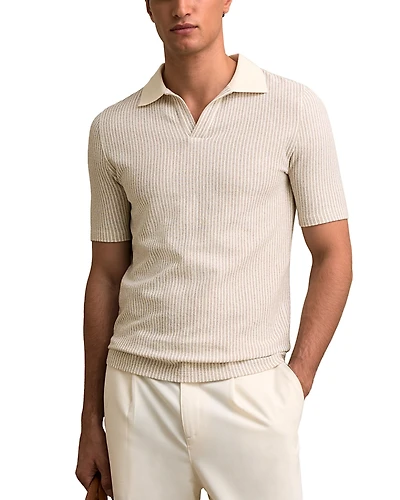 Reiss Hall Jacquard Polo Shirt