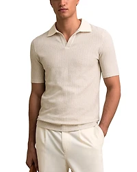 Reiss Hall Jacquard Polo Shirt