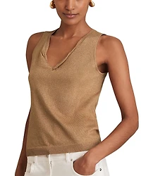 Reiss Sia Metallic Top