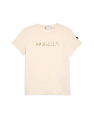 Moncler Unisex Embroidered Logo Short Sleeve Tee - Big Kid