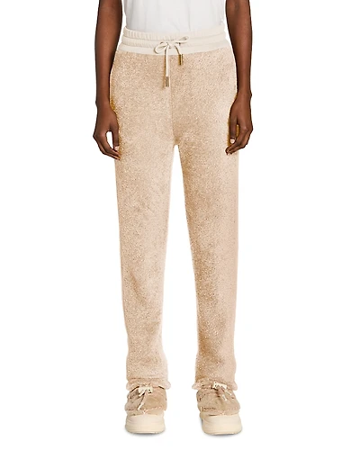 Moncler Teddy Fleece Drawstring Pants