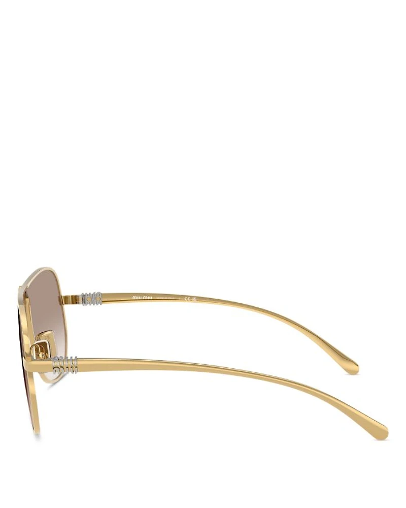 Aviator Sunglasses, 66mm