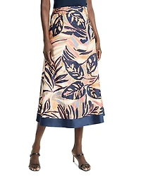 Nic+Zoe Terracotta Garden Midi Skirt