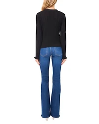 V Neck Cropped Cardigan