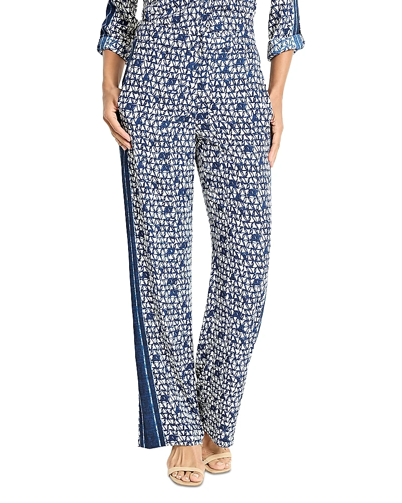 Nic+Zoe Etched Angles Wide Leg Pants
