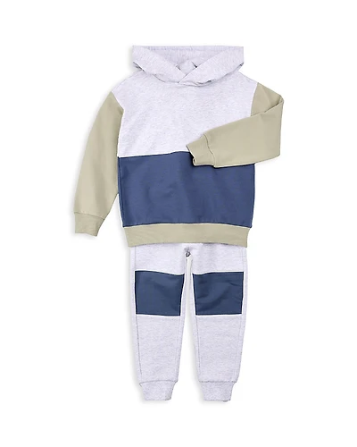 Miles The Label Boys' Color Blocked Jogger Set - Baby