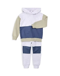 Miles The Label Boys' Color Blocked Jogger Set - Baby