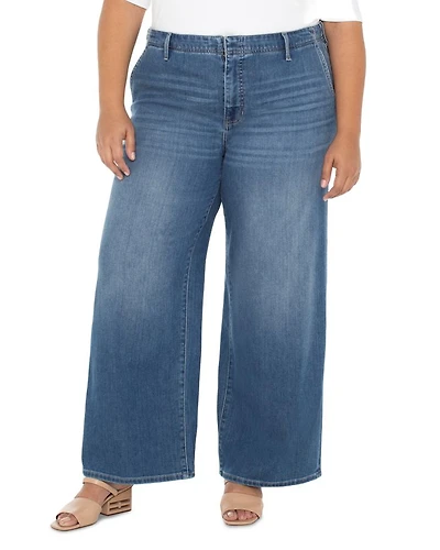 Weekender High Rise Wide Leg Jeans Walnut Creek