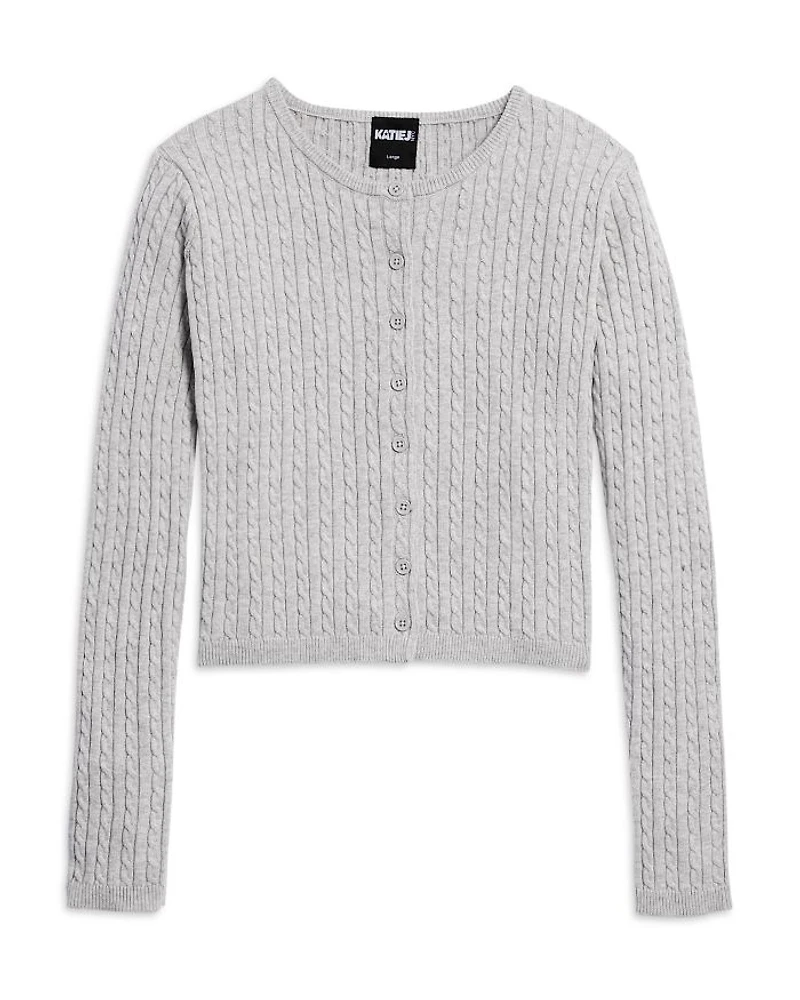 Girls' Tween Rory Crewneck Cardigan Sweater - Big Kid