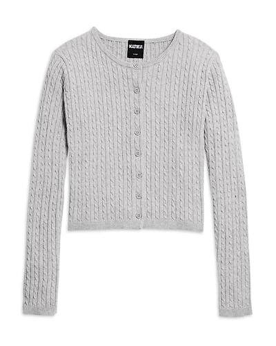 Girls' Tween Rory Crewneck Cardigan Sweater - Big Kid