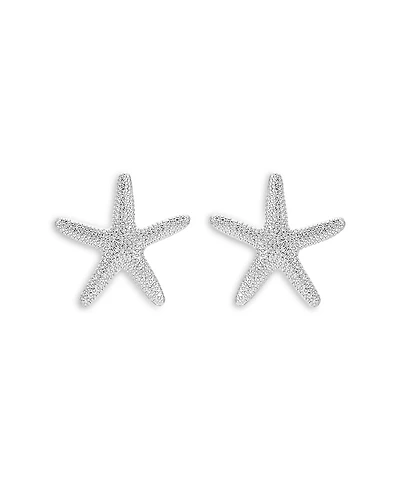 Ettika Textured Starfish Statement Stud Earrings
