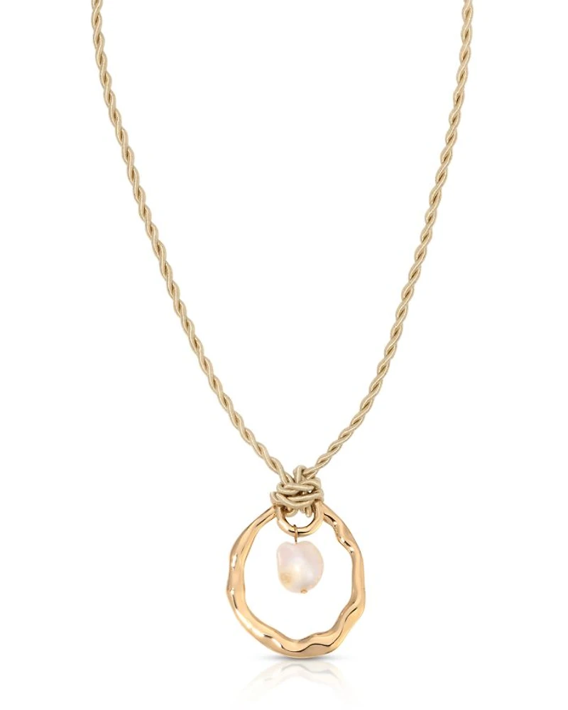 Nautical Cultured Freshwater Pearl Necklace, 36"
