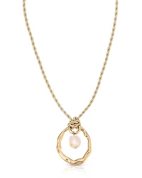 Nautical Cultured Freshwater Pearl Necklace, 36"
