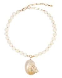 Sunken Treasure Shell Pendant Necklace, 15"-20"