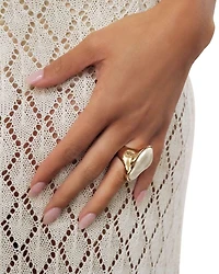 Sea Born Imitation Pearl Cocktail Ring