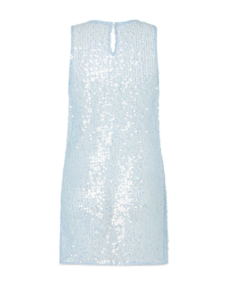 Sequin Mesh Mini Dress Cover Up