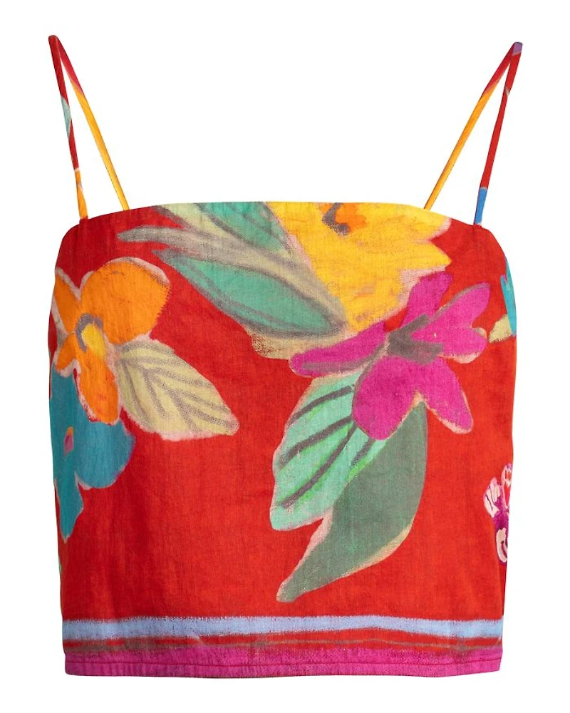 Wyatt Printed Crop Top