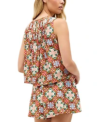 Miles Printed High Waisted Shorts