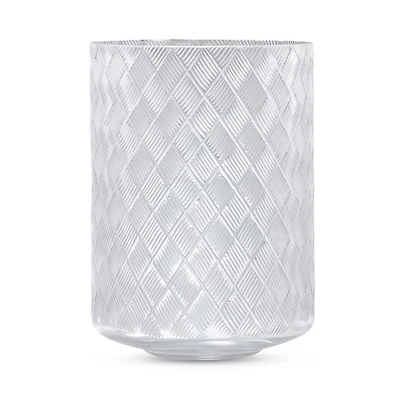 Basketweave Waste Basket