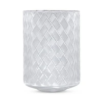 Basketweave Waste Basket