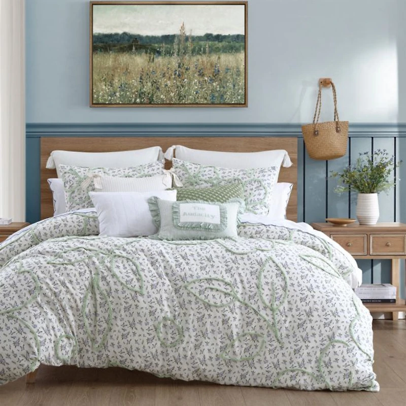 Blueberry Chenille Bedding Set