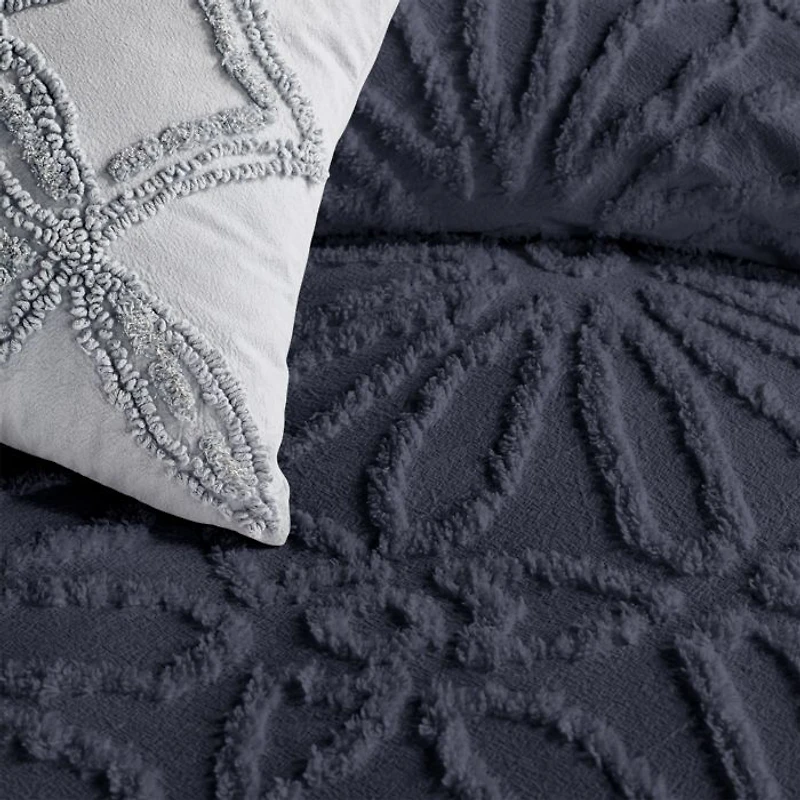 Chenille Medallion Bedding Set