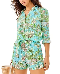 Lilly Pulitzer Sea View Button Down Top