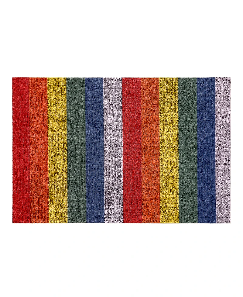 Chilewich Pride Stripe Shag Doormat, 18 x 28