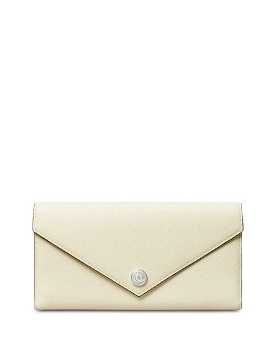 Pebbled Leather Envelope Wallet