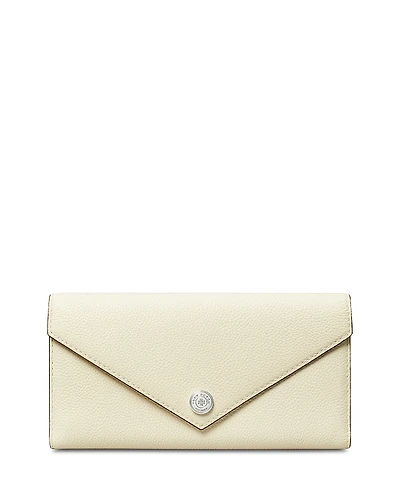 Tory Burch Pebbled Leather Envelope Wallet