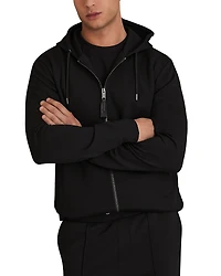 Reiss Malvern Interlock Zip Front Hoodie