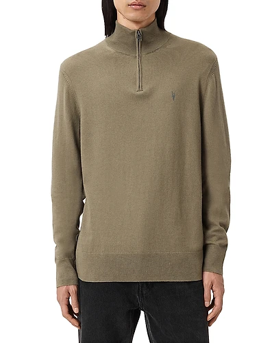 Allsaints Kilburn Funnel Neck Quarter Zip Sweater