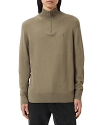 Allsaints Kilburn Funnel Neck Quarter Zip Sweater