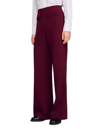 Sandro Wide Leg Trousers