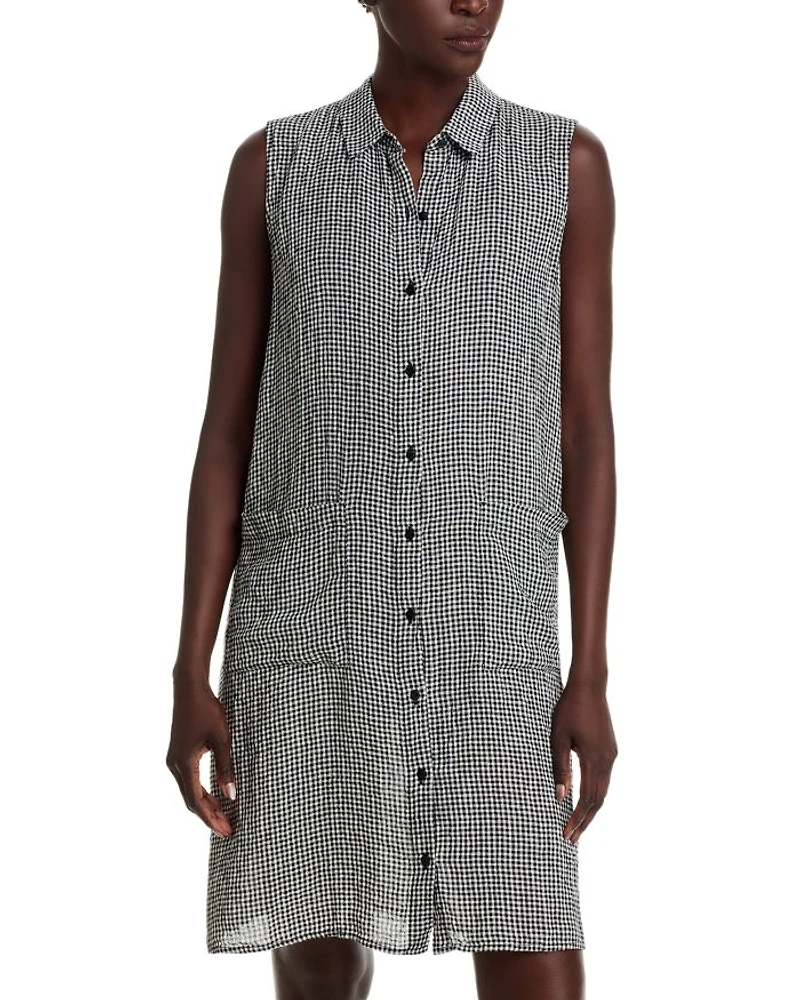 Linen Classic Collar Dress