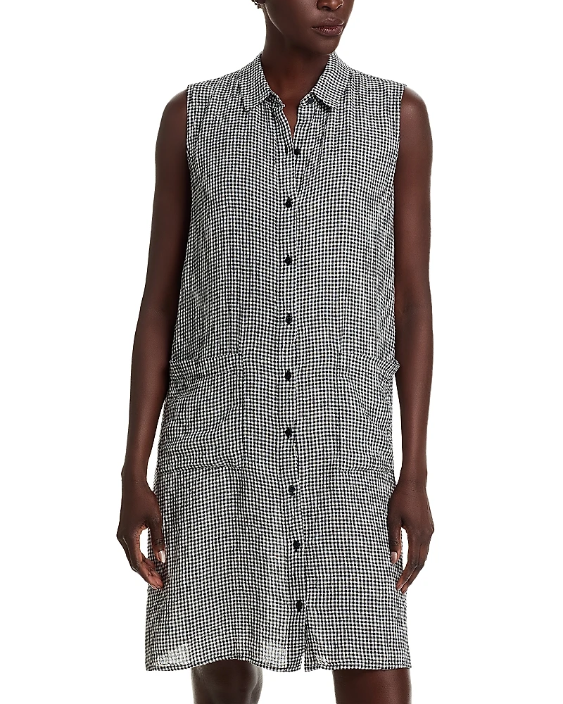 Eileen Fisher Linen Classic Collar Dress